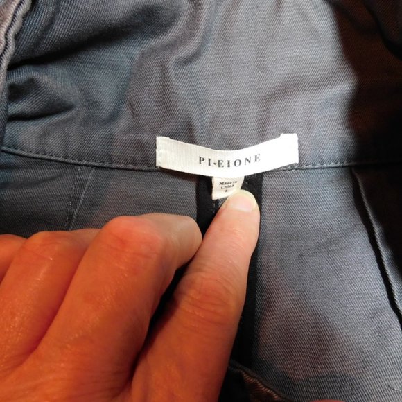 Pleione Women's Dark Gray Military Vest Size L - Picture 14 of 14